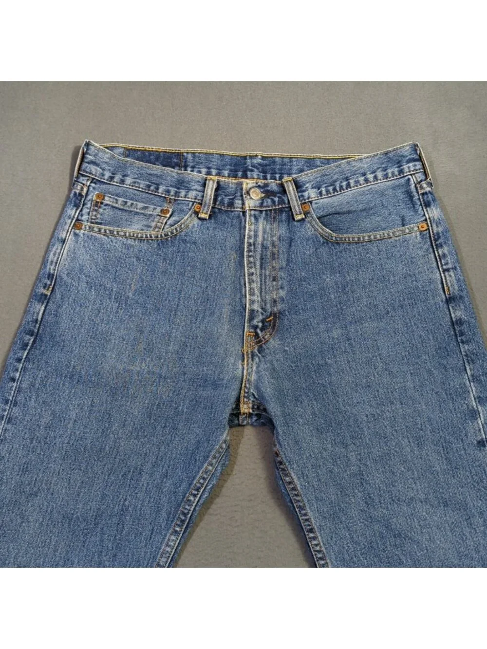 Levi's Jeans Men's 34x30 Fits 34x29 Blue 505 Regular Fit Straight Leg Denim